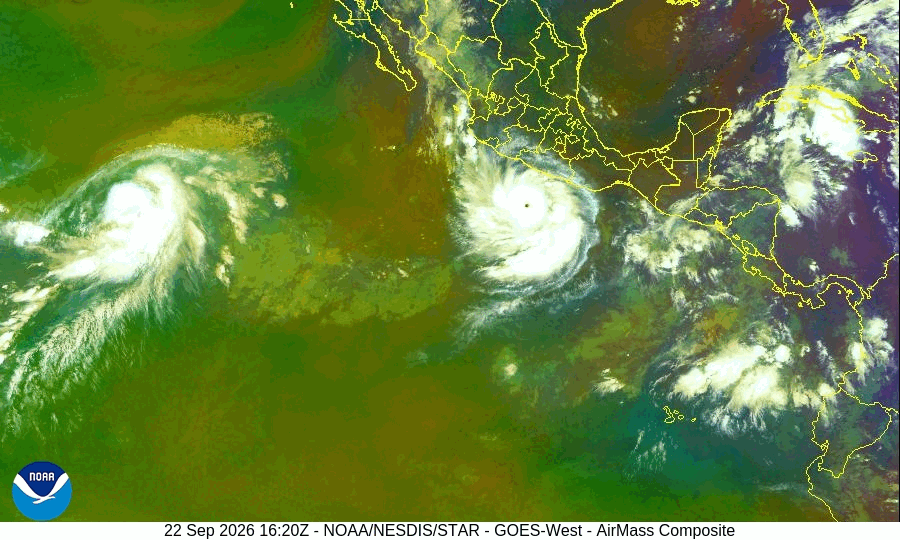 GOES-18 Air Mass Pacífico Este